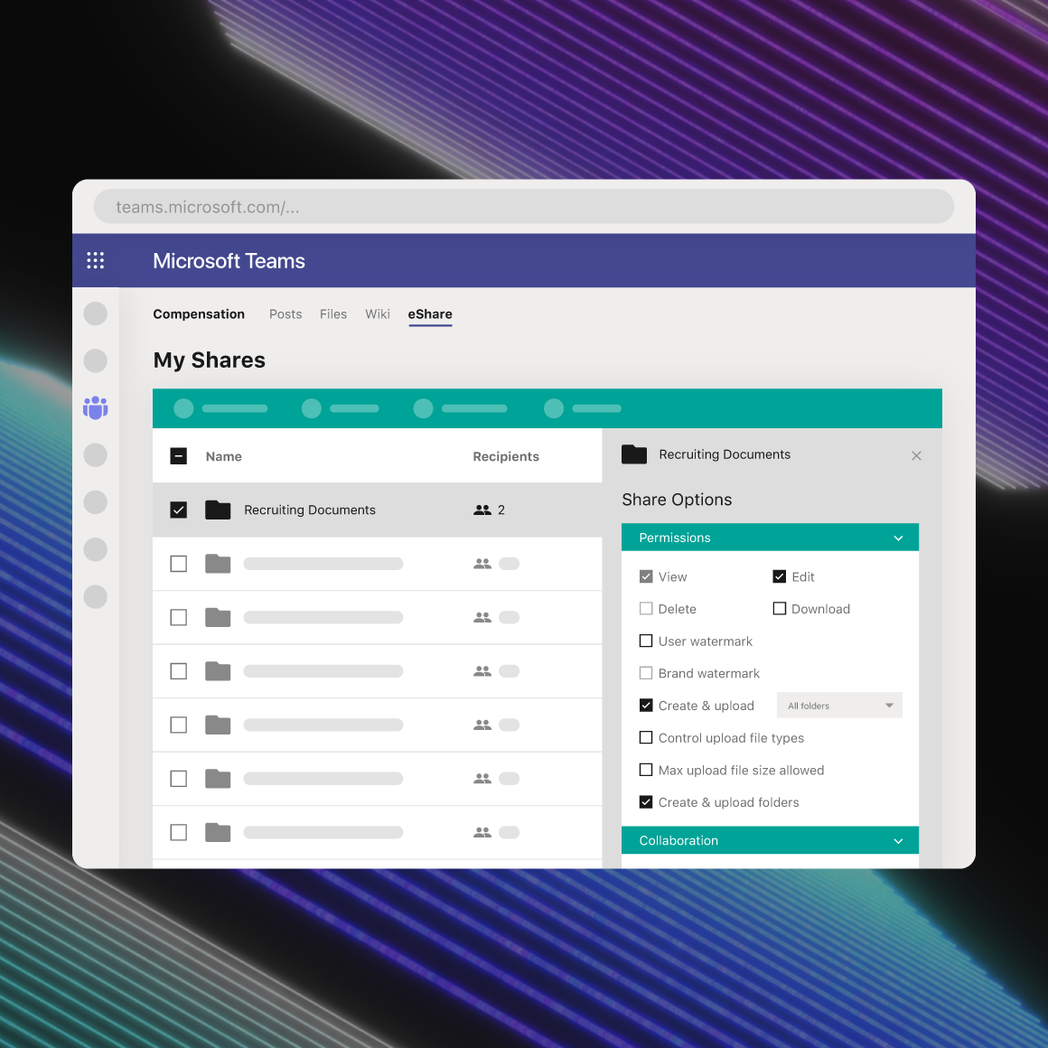 Leverage your existing Microsoft and Google Investments for all file sharing